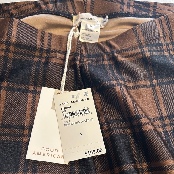 Good American Plaid Flare Pants *NWT* - Picture 5 of 6